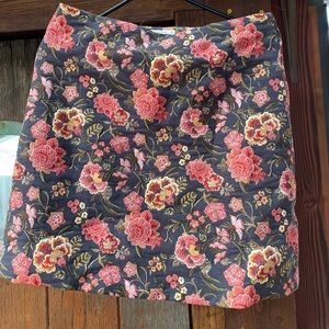 Ann Taylor Loft embroidered floral skirt